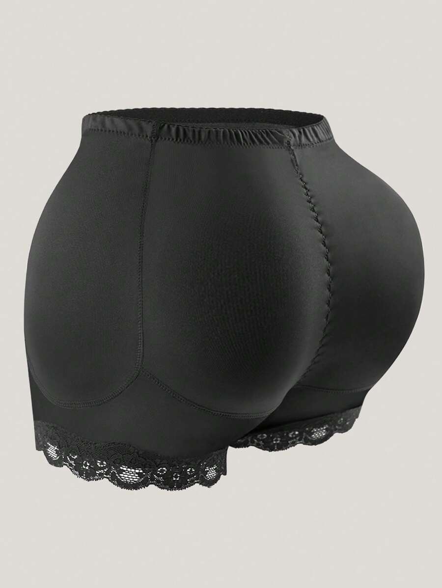 1 pièce Culotte Gainante pour Femme, Remonte-fesses, Contrôle du Ventre, Sous-vêtement Rembourré avec Inserts en Éponge Amovibles et Ajustables