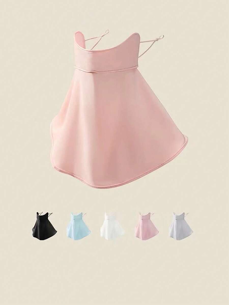 Sun Protective Anti UV One Women Ice Silk Sun Protection Mask Full Face Neck Protection Riding Sunscreen Veil Breathable Sunscreen Mask UV Protection Ski Mask
