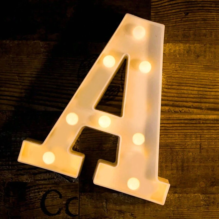 1PC 21,8 cm Dimensiune Literă Lumină LED Surpriză La mulți ani Propunere de mărturisire Decorare Rechizite creative Recuzită pentru scenă Cadou de decorare