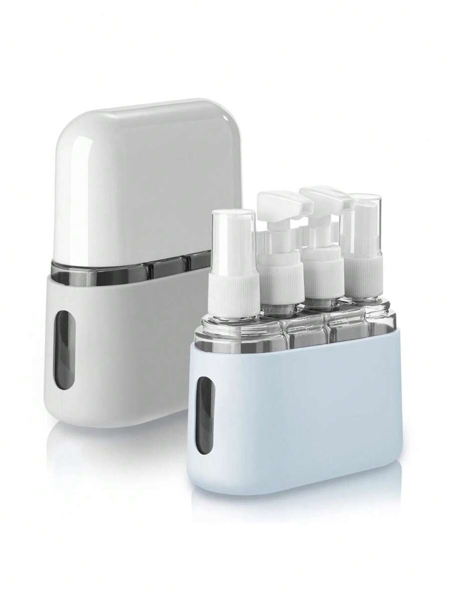 Kit 4 Frascos 50ml Creme Shampoo Viagem Cosméticos Skincare
