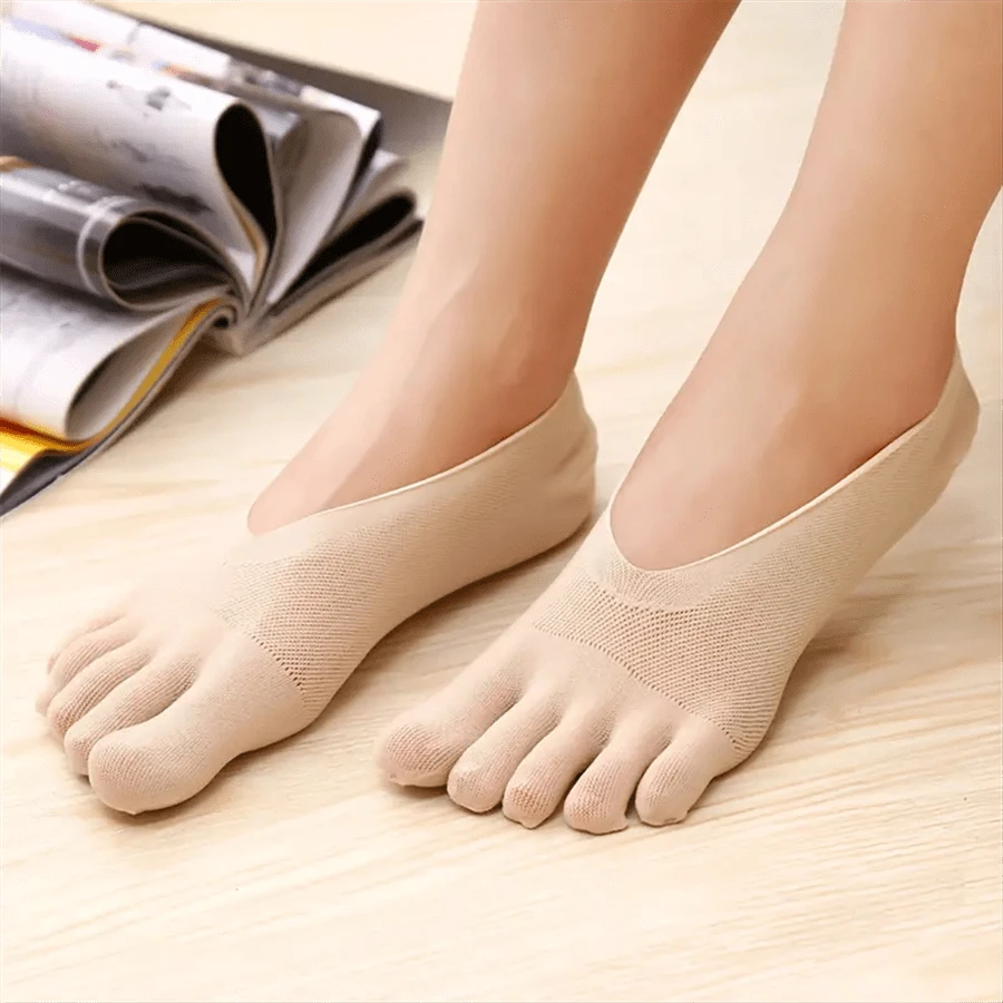 Chaussettes à orteils pleines pour le sport en extérieur, chaussettes à cinq doigts pour la course athlétique, chaussettes pour femmes