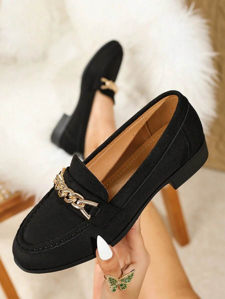 Women's Fashion Loafers, New Design Slip-On Flats, Comfortable Loafers, Versatile Soft-Sole Work Shoes