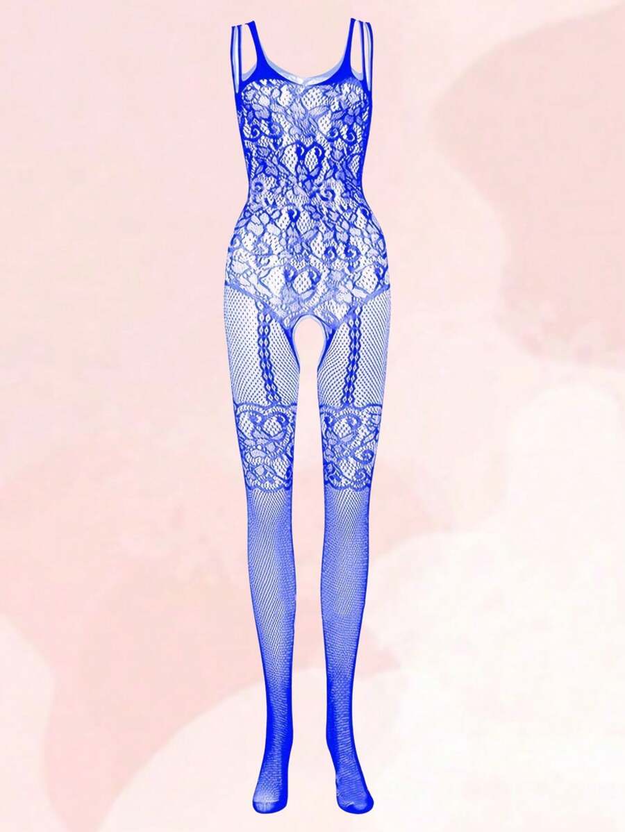 Pcs Sexy Fishnet Lace Open Crotch Bodystocking Perfect For Couple Dates Lingerie Parties