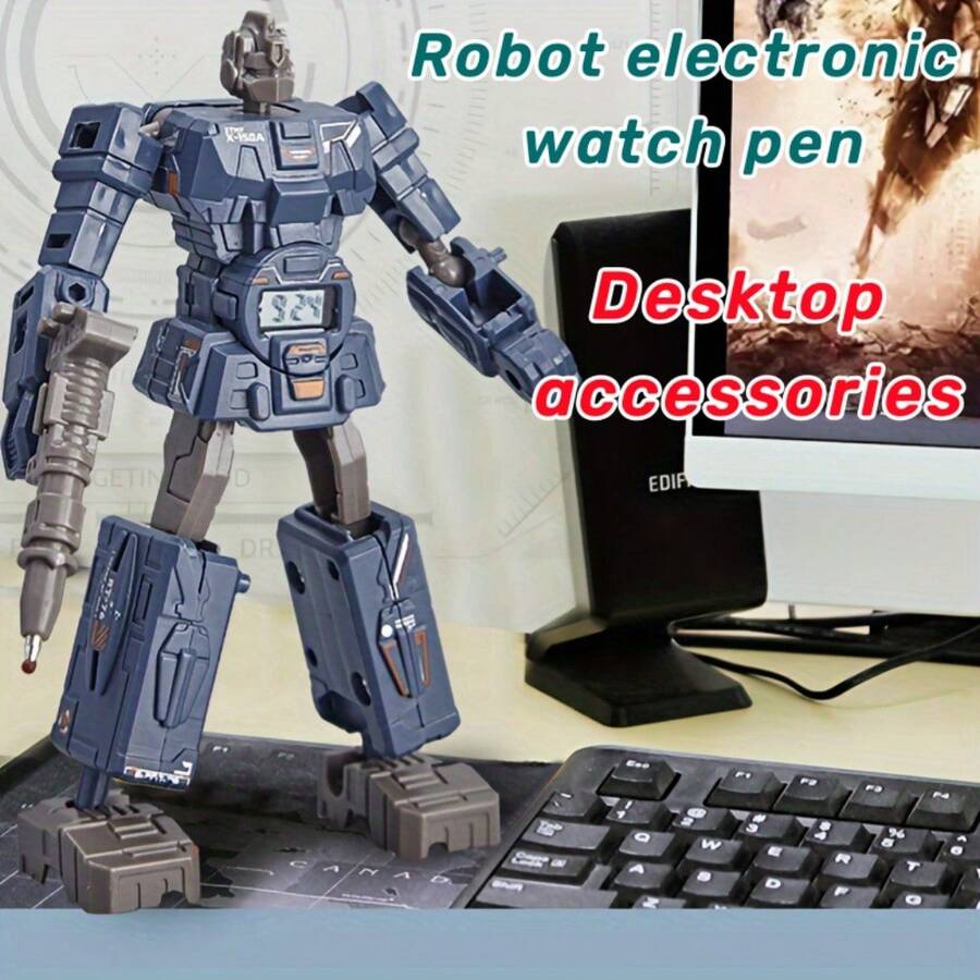 New Arrival Transforming Robot Watch & Pen For Kids, Electronic Toy & Creative Gift & Cool Decoration, Color Random