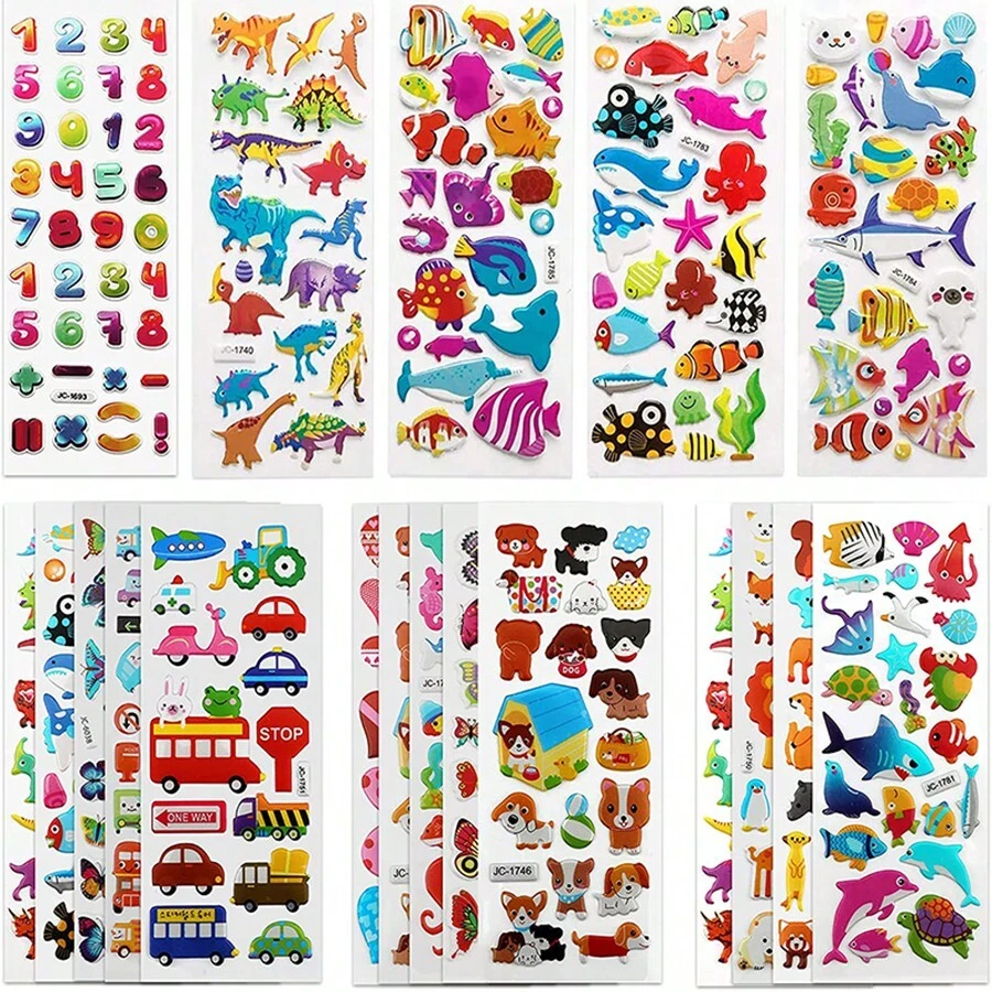 8-20Sheets Different 3D Stickers For Kids Toddlers Puffy Stickers Variety Scrapbooking Bullet Journal Decoration Children Toys Stickers>Kid,Sticker Kids,Boys Toys,Animals For Kids,Sticker For Boys,Children Sticker,Sheet Stickers,Boy Sticker,Toys>Kid,Stickers Girl,Toys,Scrapbooking Stickers,Stickers,Stickers For Kids,Kids Stickers,Happy Birthday Stickers,Potty Training Stickers,Kids Room Stickers,Stickers,Stickers For Kids,Kids Stickers