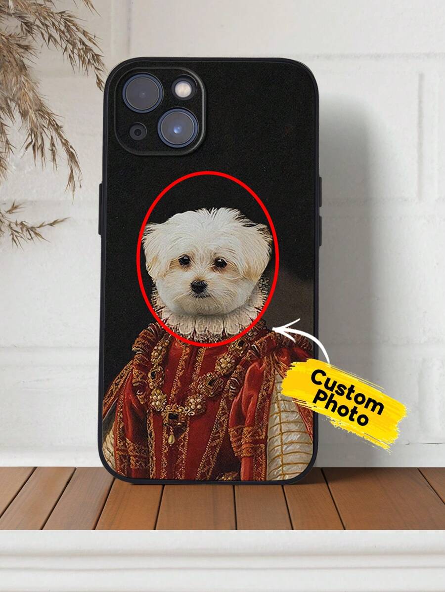 1pc Custom Face Phone Case, TPU Phone Case, Custom Pet Theme Phone Case, Pet Picture Phone Case, Shockproof Protection For Your Phone, Phone Series, Case For Phone Pro /Pro Max/X/ XR/XS/ XS Mini/Max, Unique Gift For Her/Him, Gift For Pet Lover