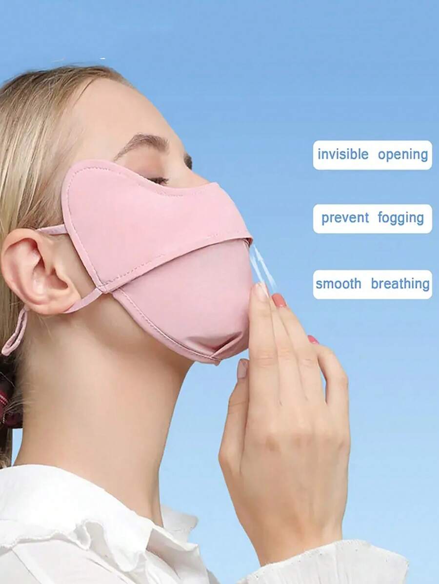 Sun Protective Anti UV A Male And Female Makeup.Summer Outdoor Protection: Ice Soft Face Mask For Women - Anti-UV Neck Scarf For Driving, Fishing, And Climbing Ski Mask,Suitable For Cycling,Riding Motorcycle And Skiing