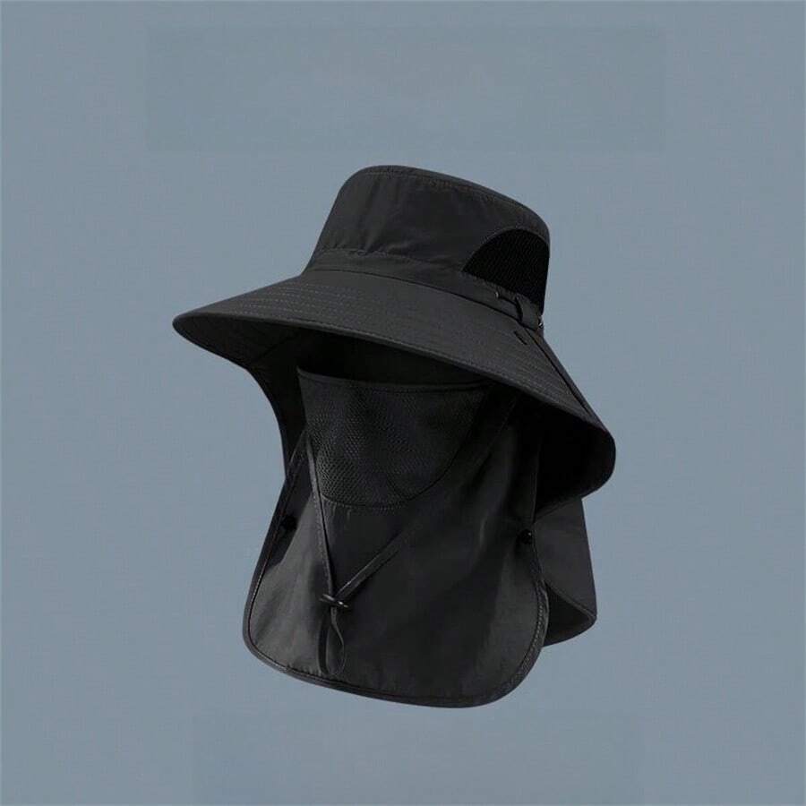 Men's Bucket Hat Sun Hat With Large Brim, Full Protection From Uv Rays, Ideal For Hiking, Camping, Fishing, And Other Outdoor Activities