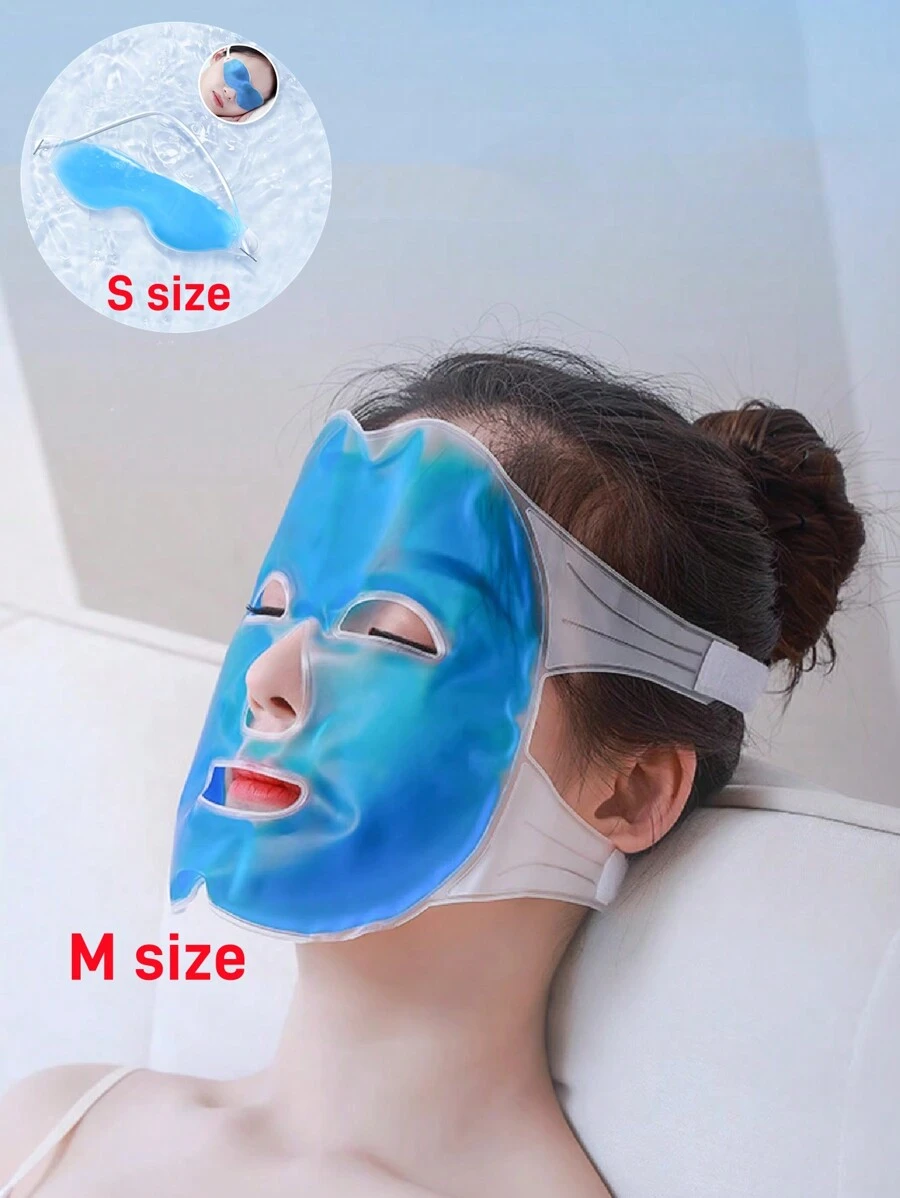 1pc PVC Eye Cover, Minimalist Blue Sleep Mask For Bedroom For Summer And For Outdoor,Sport,Travel,Kitchen,Bedroom,School,Office,And For Woman,Man,Children,Adult