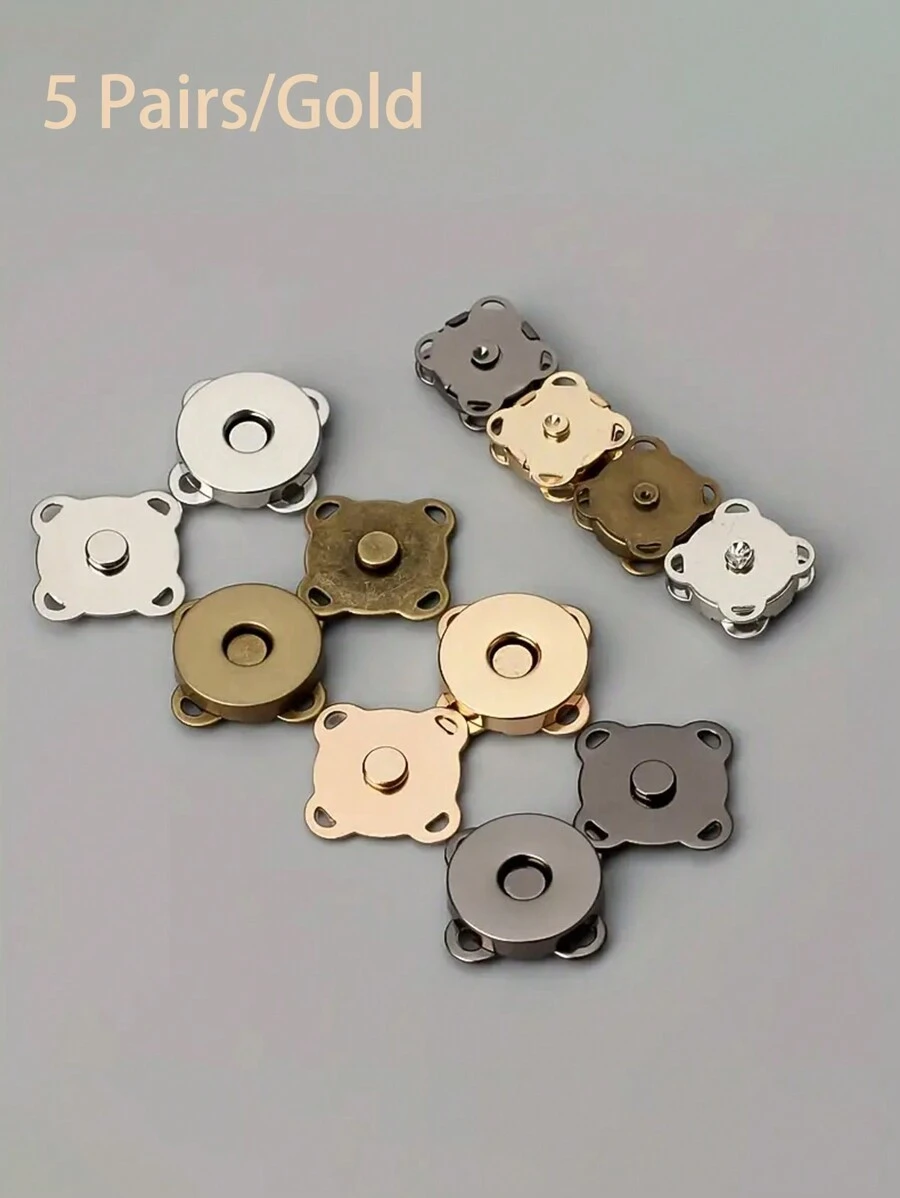 5 Pairs Invisible Magnetic Snaps Buttons Lock Buckle ,Plum Magnetic Snap Closures,Purse Thumb Lock Purse Buckle Fasteners For DIY Making Craft Bag Purse Buckle Accessories Replacement,Shoulder Bag Purse Handbag Accessory Clasp, Bag Accessories Wallet Fasteners Wallet Buckle,14mm Craft Sewing Buttons Knitting Buttons Sets Invisible Magnet Buttons Bag Buttons, Metal Snap Fasteners, Magnetic, For Sewing, Craft, Purses, Bags, Clothes