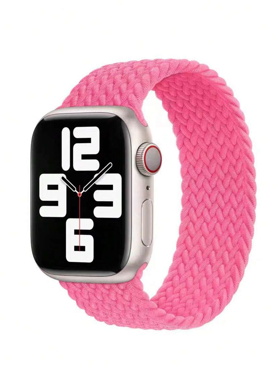 1 Stück bequetes elastisches Nylongeflecht Uhrenarmband kompatibel mit Ultra/SE/Serie 10/9/8/7/6/5/4/3/2/1, 45/49/38/40/41/42/44/46mm