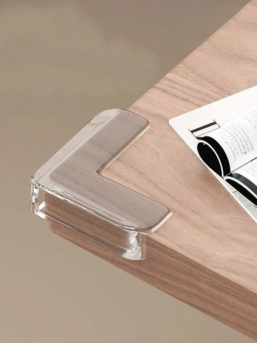 10 piezas de protectores de esquina de silicona con forma de gota de agua transparente, engrosado para proteger a los niños y los muebles contra colisiones y rasguños