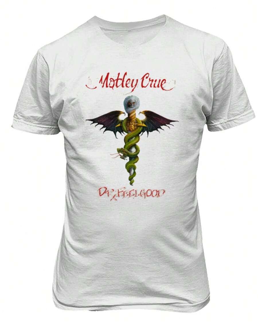 Motley Crue - Dr. Feelgood Design 100 % Cotton Unisex T-Shirt