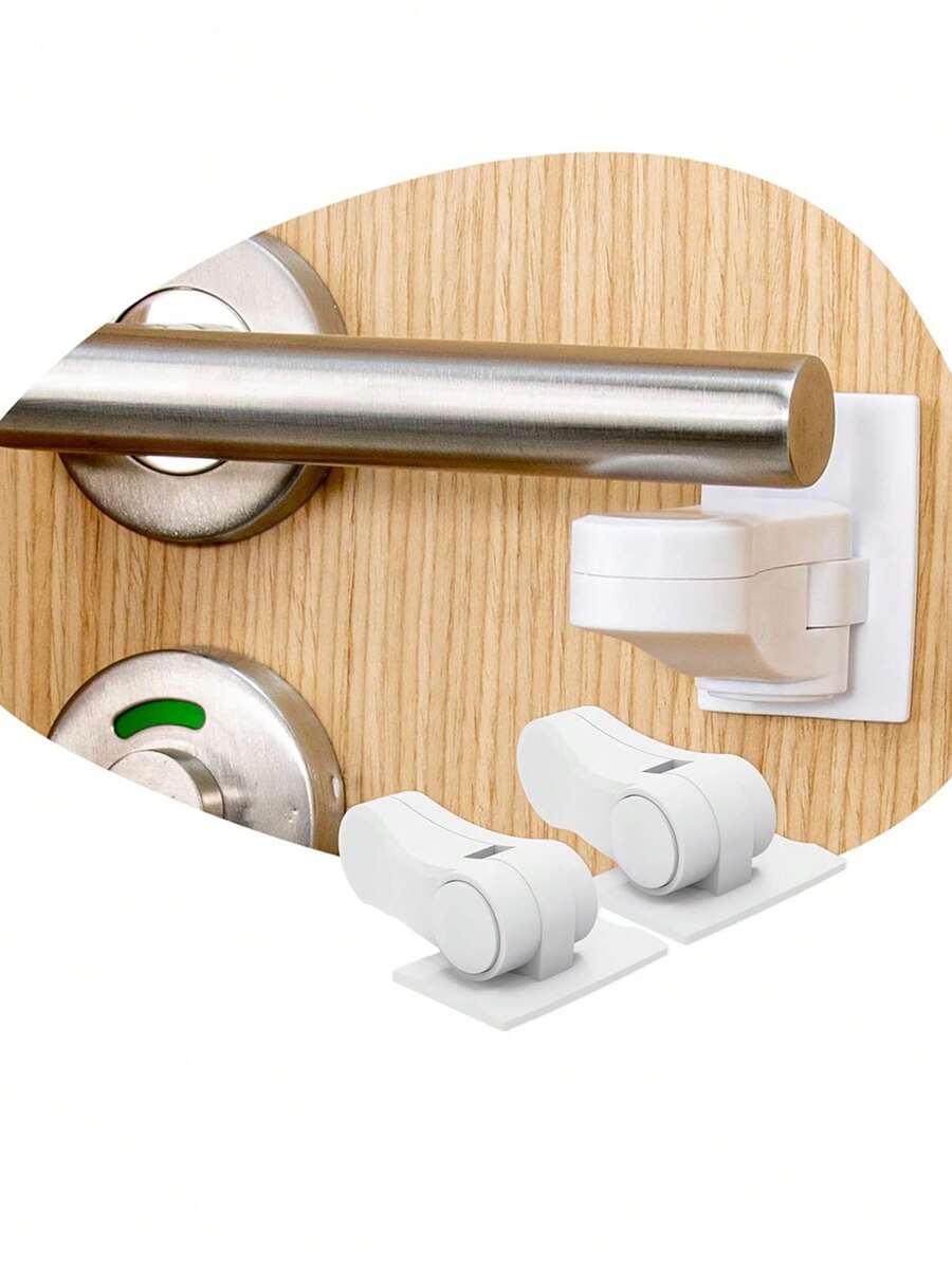 1Pc Door Lever Lock For Child Safety - Baby Proofing - Child Proof Handle Locks