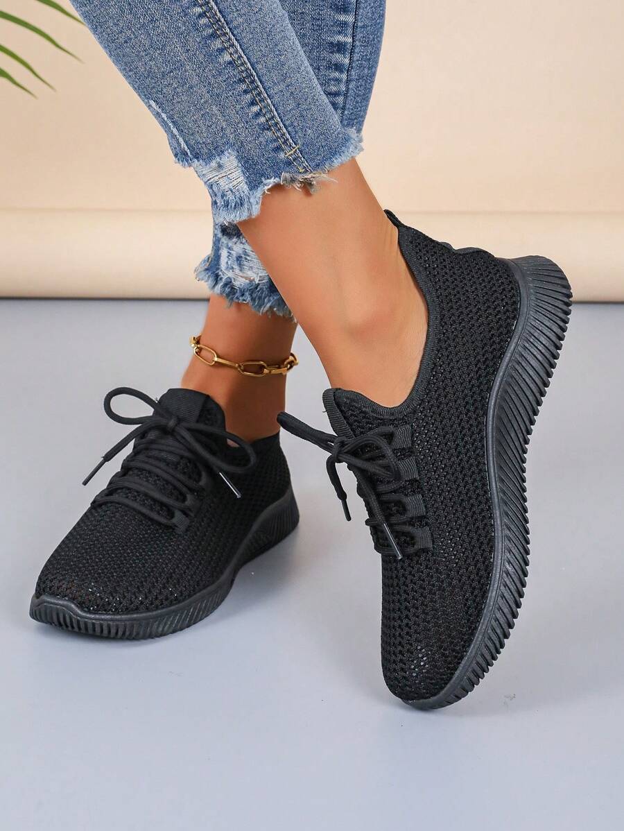 Summer Mesh Shoes Slip Resistant Breathable Sports Shoes Punchy Lightweight Running Casual Shoes
