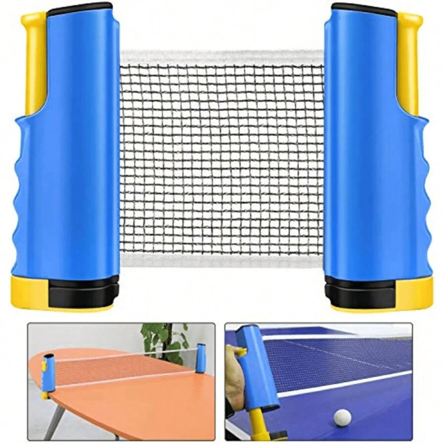 1 Stück tragbarer Tischtennisnetzständer mit verstellbarer Höhe und verdickter Struktur, geeignet für den Innen- und Außenbereich