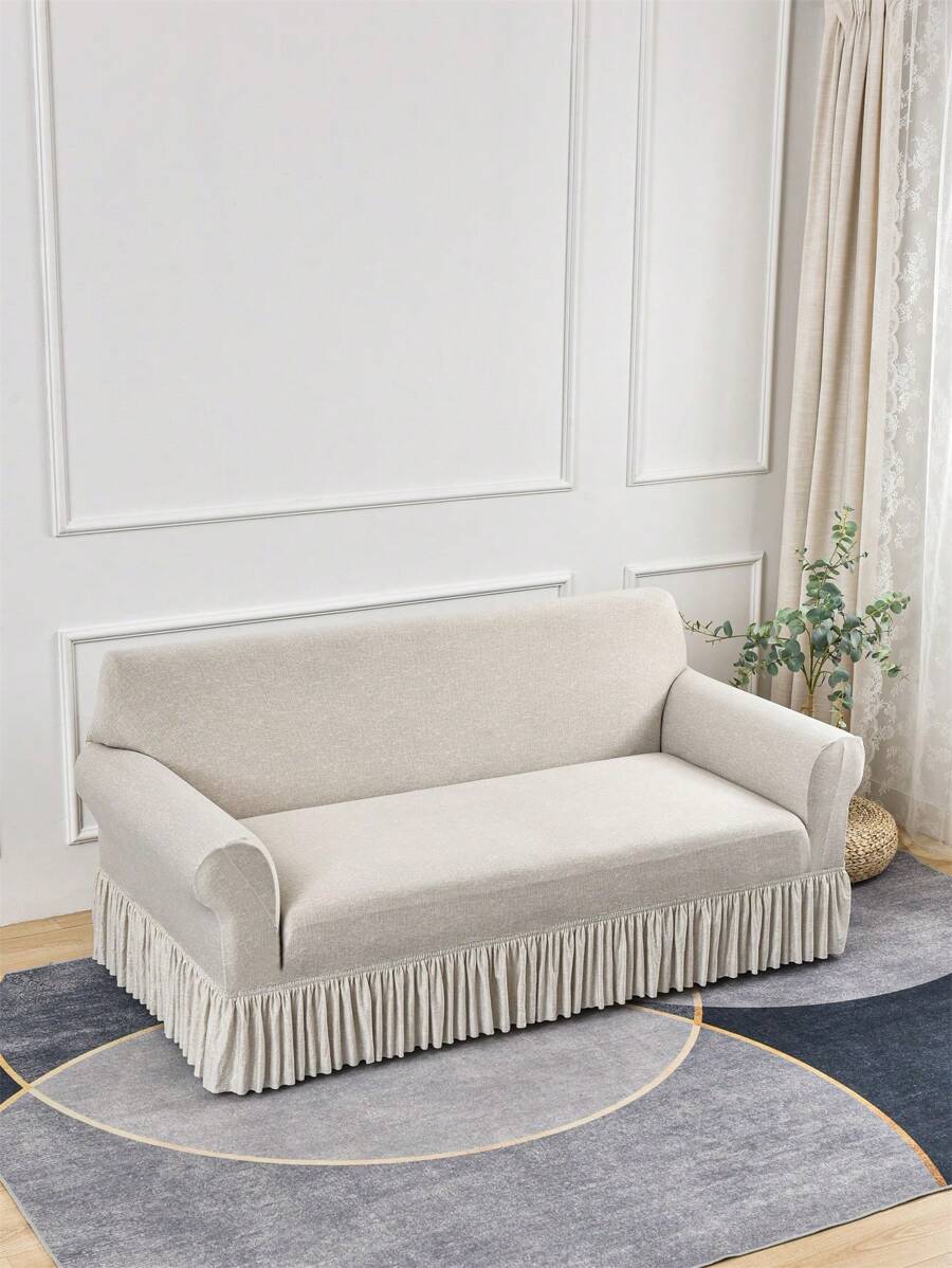 Un copridivano stampato floreale per soggiorno con bordo elasticizzato per camera da letto, copridivano universale per tutte le stagioni