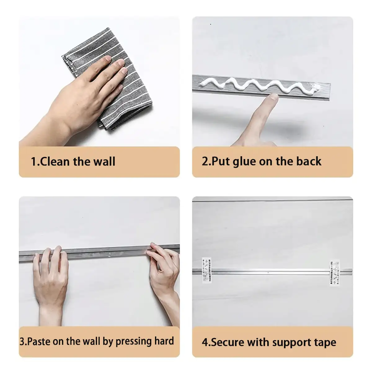 1pc Kitchen Wall-Mounted Spice Storage Rack With Hooks Hanging Tableware & Utensils Holder,There Are Two Types Of Installation: Perforated Fixing And Glue Fixing, Household Space Saving Storage Organizer For Kitchen, Bathroom, Home, Kitchen Accessories