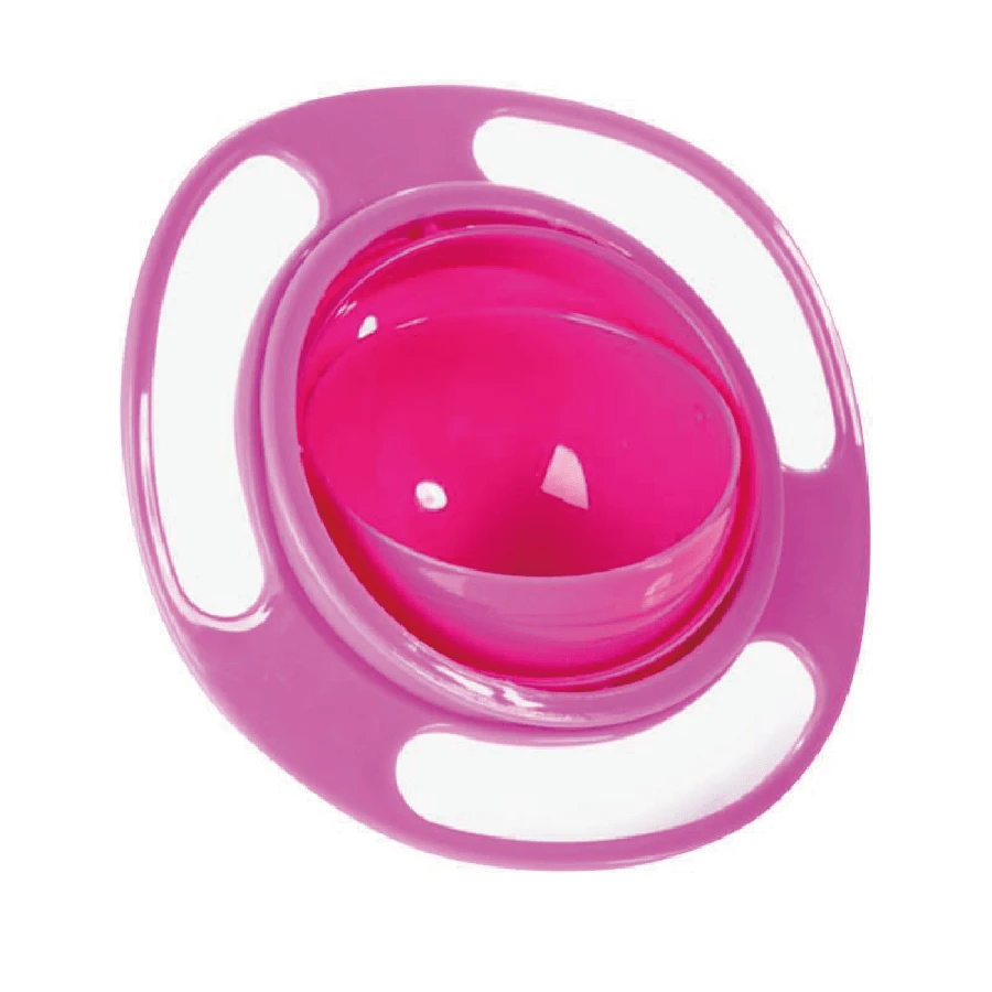 360 Rotate Avoid Food Spilling Food Snacks Bowl Lunch Box Baby Bowl Children Tableware Non Spill Bowl Toy Dishes Universal Children Christmas Gifts Green