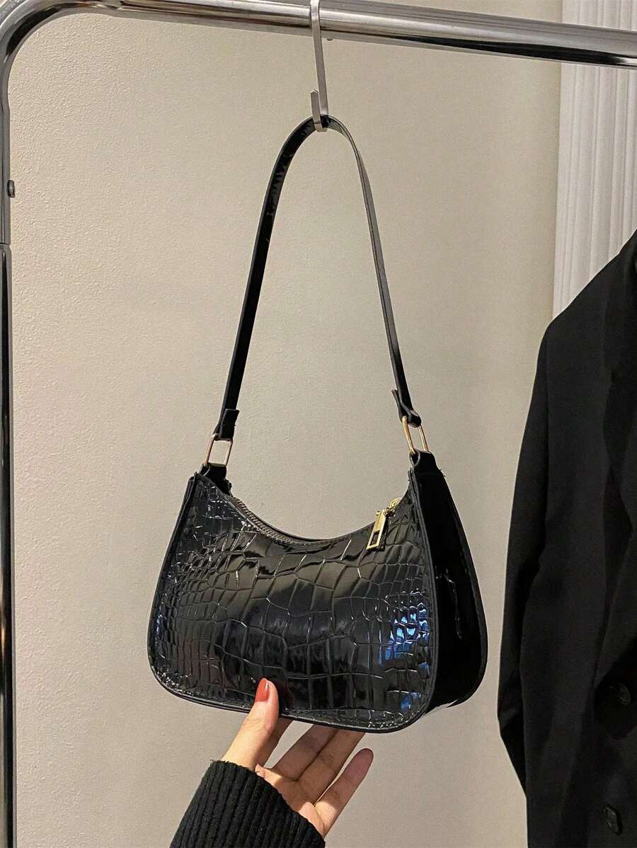 Fashionable And Simple Shoulder Bag That Matches All Styles, Tready Crescent Moon Bag For Women