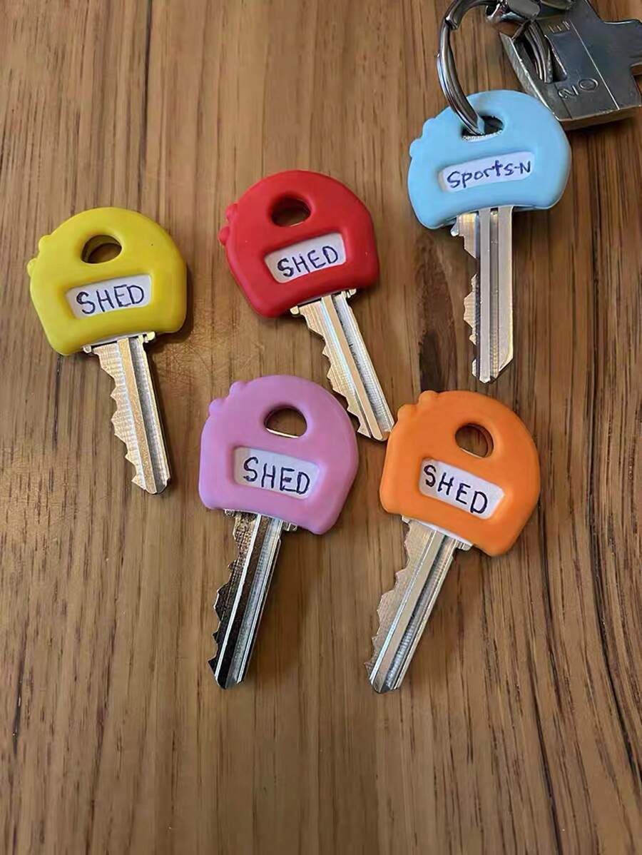 8pcs Holiday Themed Cartoon Silicone Key Caps - Scratch Prevention, Easy To Identify, Great For Christmas Gifts And Decoration Car Accessories Bag Charm