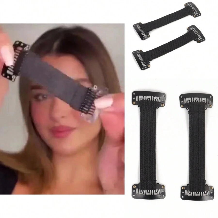 2pcs 1.5Cm Width Belt Instant Face Lift Band Adjustable Elastic Band With Hair Clip For Face Tightening Eye Wrinkles Remove Band