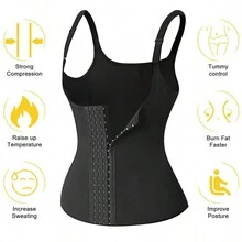 1pc Women Sports Waist Trainer Belt And Body Shaper, High-Effective Exercise Fitness Waistband With Sweat Wicking And Detachable Shoulder Strap Corset