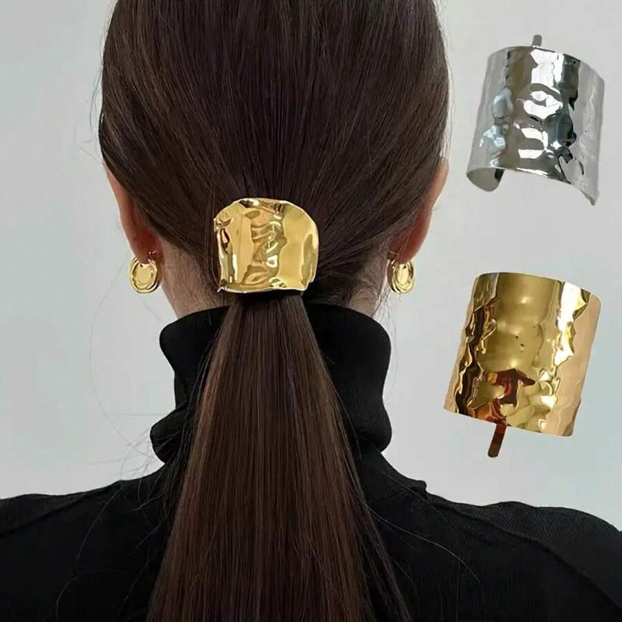 Jeden Vintage Solid Color Metal Insertion Ponytail Clip Spinka do włosów, Wielofunkcyjny dodatek do włosów Modny dodatek dla kobiet odpowiedni do codziennego użytku Spinki do włosów Spinki do włosów Spinki do włosów