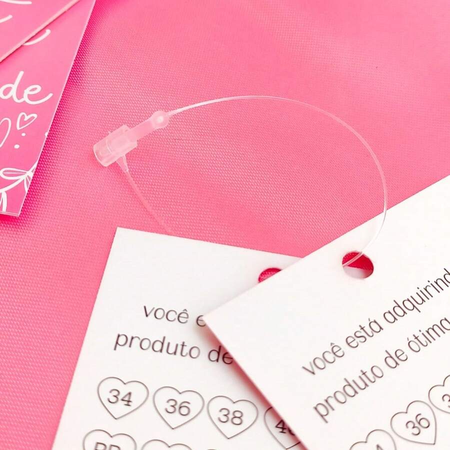 100 Pinos lacre Trava Anel, roupas e acessorios- 40mm e 125mm