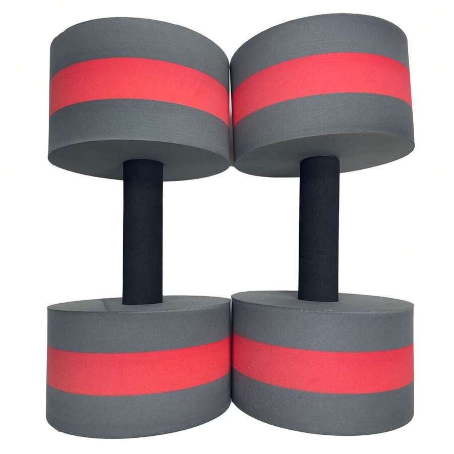 2 pièces Haltères EVA pour l'eau, haltères en mousse pour l'aquafitness, équipement de fitness aquatique, équipement d'entraînement de force pour adultes, barres de natation pour exercices aquatiques et yoga, accessoires de plage, accessoires de piscine