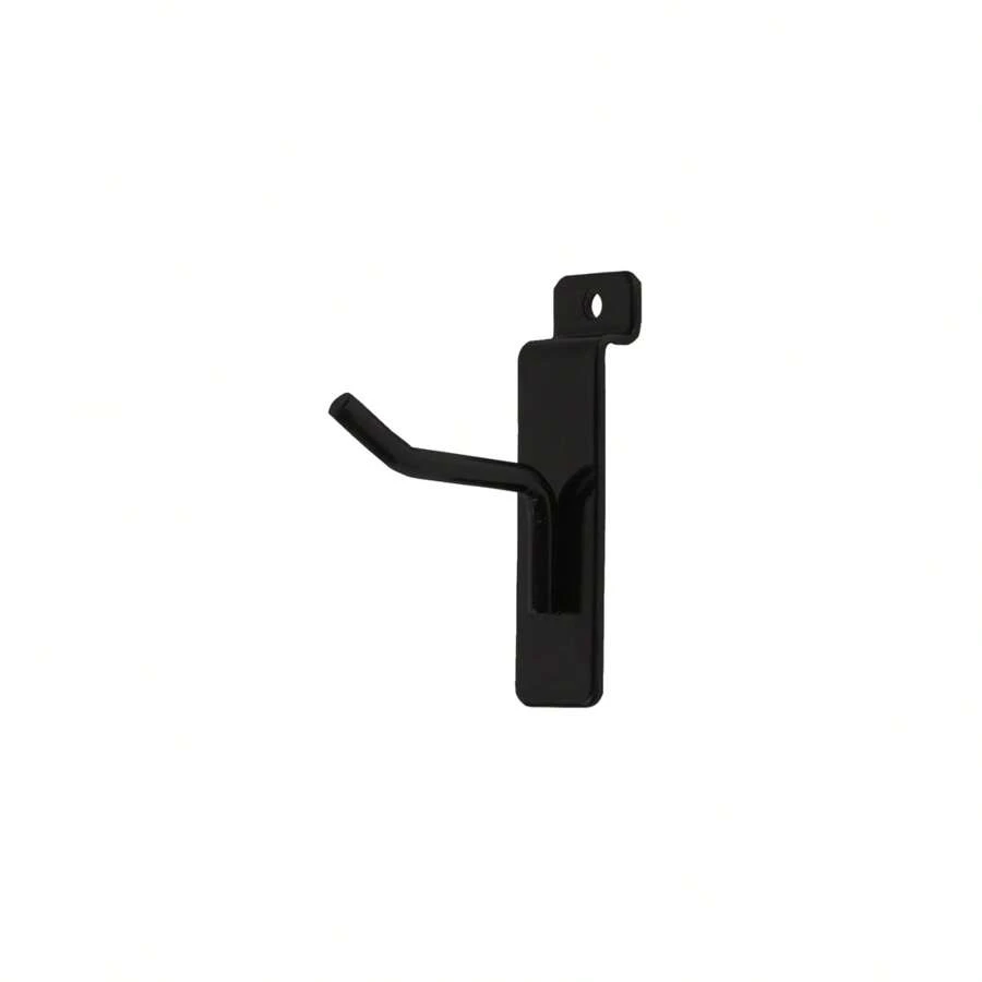 SSWBasics Slatwall Accessories: 2" Black Slatwall Hooks, 25 Count - Premium Slat Wall Accessory For Organized Display