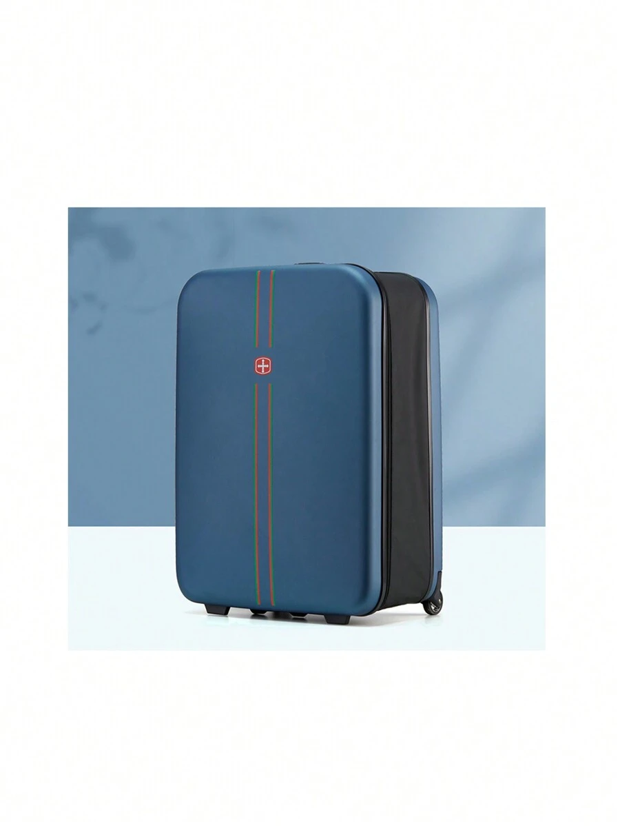 New Arrivel 20-Inch Folding Hard-Shell Luggage With Waterproof And Impact Resistance Features, Business Travel Suitcase For Men, Women, Students And Lovers. It Is Easy To Store And Comes With Password Lock. Blue Color
