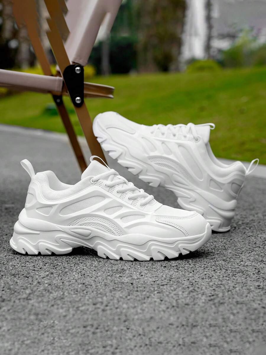 Men's Upper Running Shoes Sneakers Walking Sneakers Fitness Gym Lightweight Casual Shoes