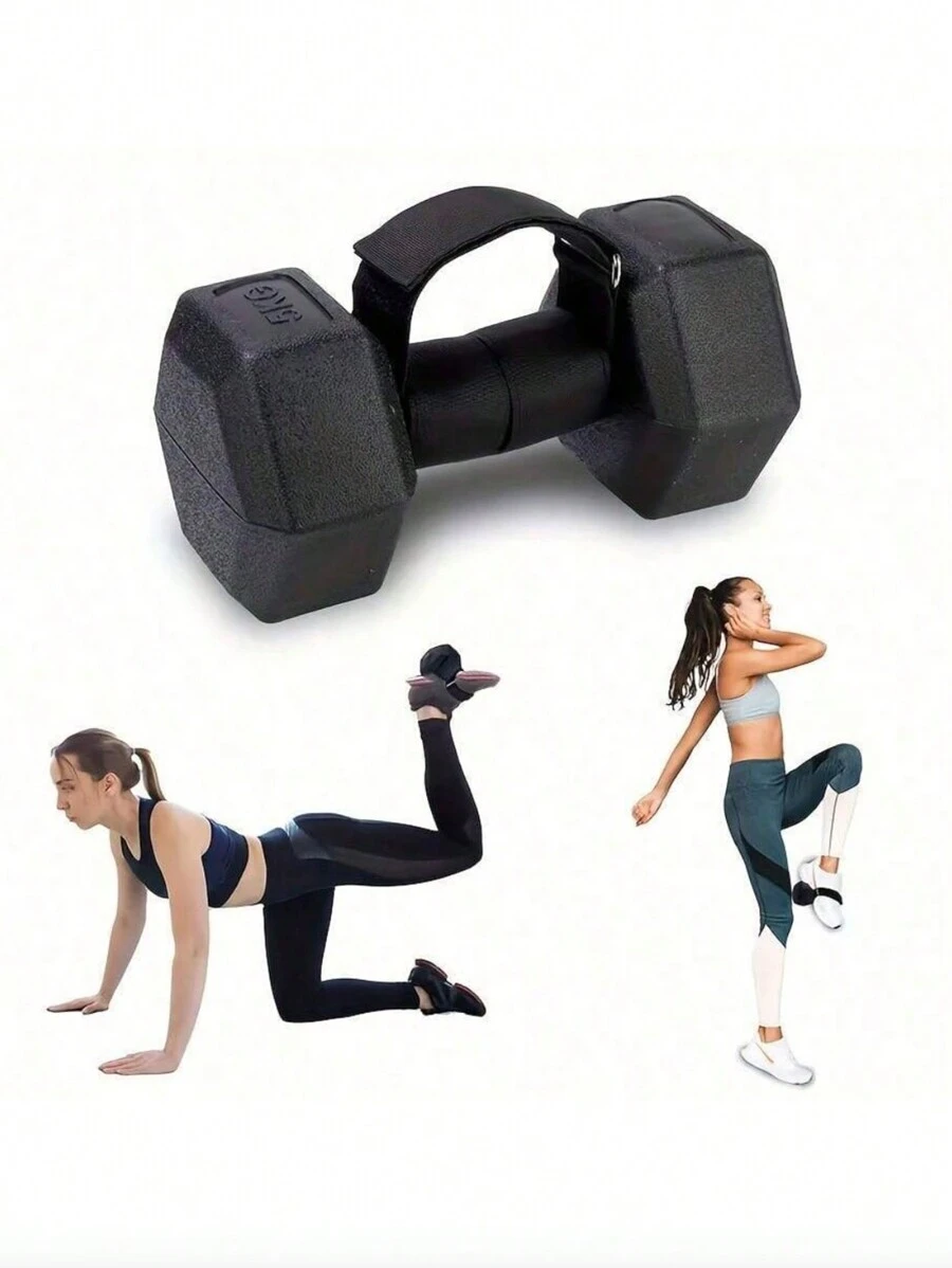 1 pieza Correa de tobillo para mancuerna, entrenador muscular de fuerza de pierna, tabla para espinilla, brazalete de tobillo de carga de mancuerna para ejercicios de tibia (sin mancuerna), accesorios de gimnasio