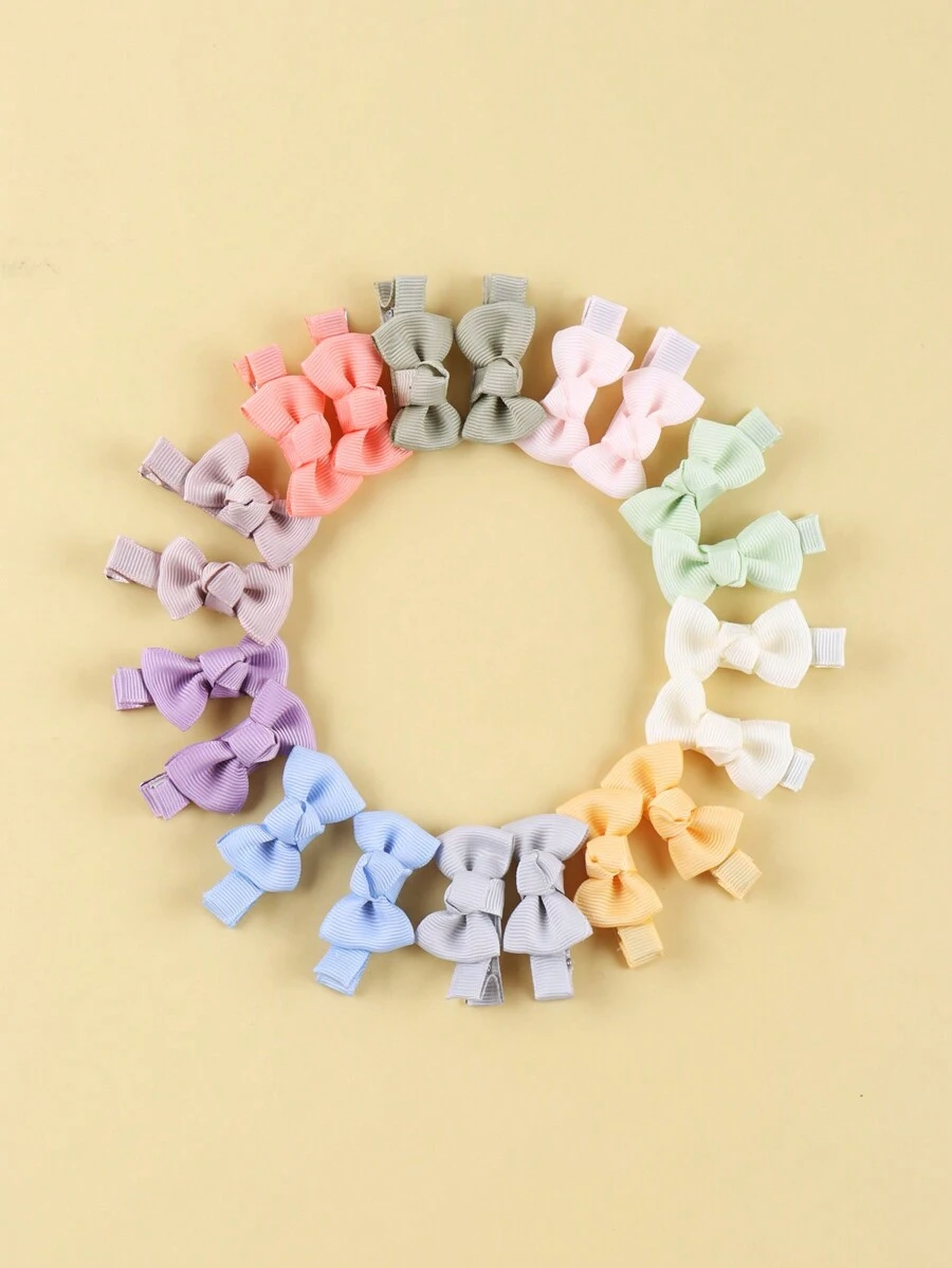 20pcs Multi-Color Baby Hair Clips Hair Accessories Without Damaging Skin Love Valentine