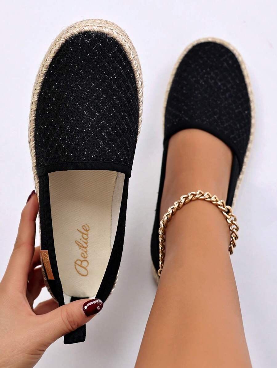 Mocasines planos casuales de mujer con tejido transpirable y antideslizante