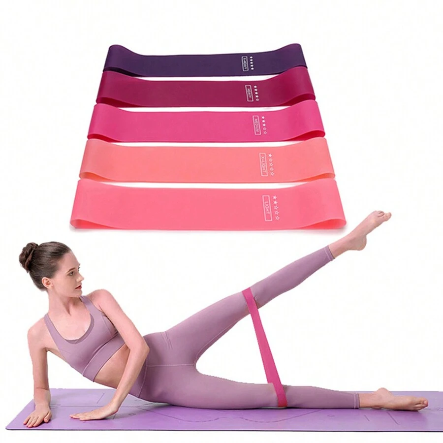 1 pieza de Bandas de resistencia de yoga para fitness de Body completo, estiramientos de glúteos, piernas y brazos, entrenamientos de yoga y Pilates en casa