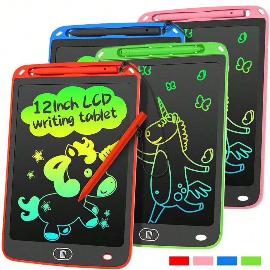 1PC 8,5/12 inch LCD-schrijftablet voor 3-8 jarigen Elektronisch tekenblok en krabbelbord Educatieve verjaardagscadeaus voor meisjes en jongens