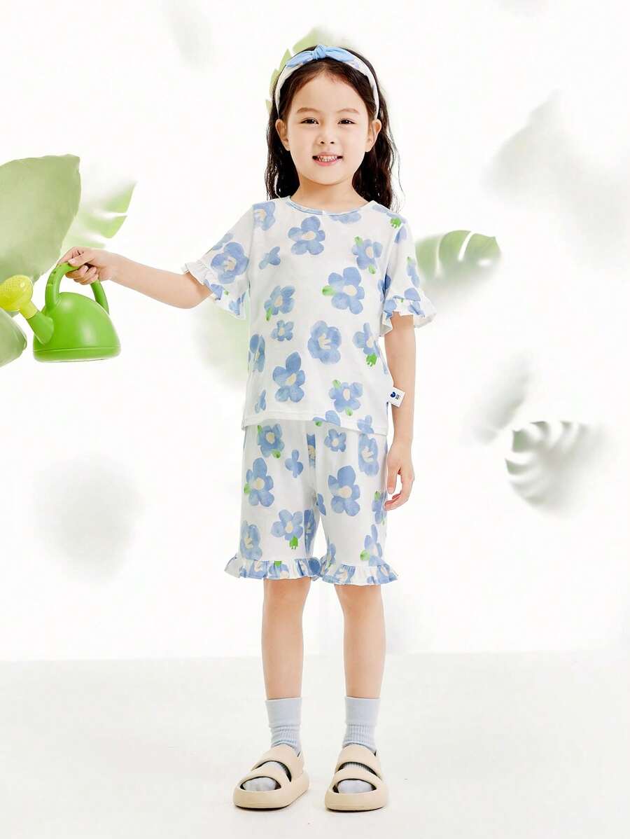 mini bala Pijama de verano de algodón transpirable para niño en casa
