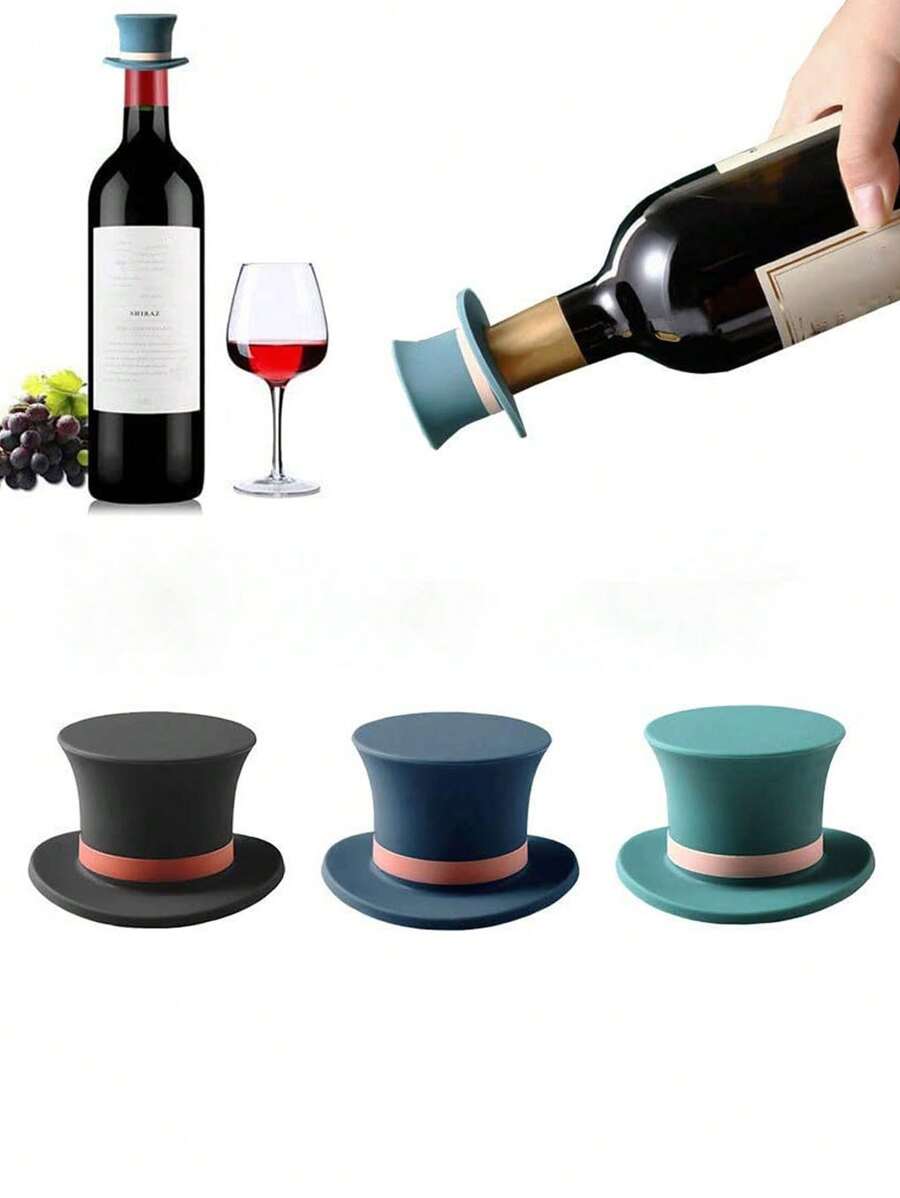 1 pièce Bouchon en silicone pour bouteille, bouchon de champagne/vin rouge, scellé hermétique