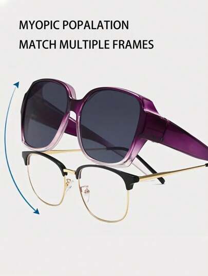 One Pc Wrap Around Fit Over Fashion Glasses For Women Men, Wear Over For Driving Cycling Fishing Beach Accessories For Women Glasses Shades