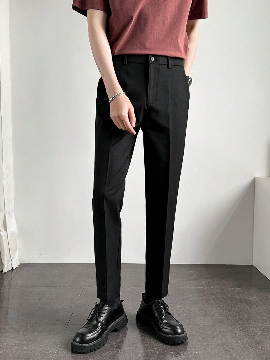 Pantaloni da abito casual slim-fit da uomo per affari