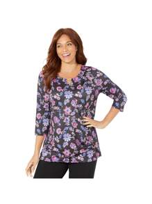 BLACK PAISLEY FLORAL