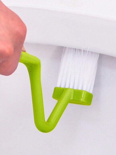 1 Pc ABSmini Toilet Brush, Modern V-Shaped Household Toilet Brush,Garden Tools