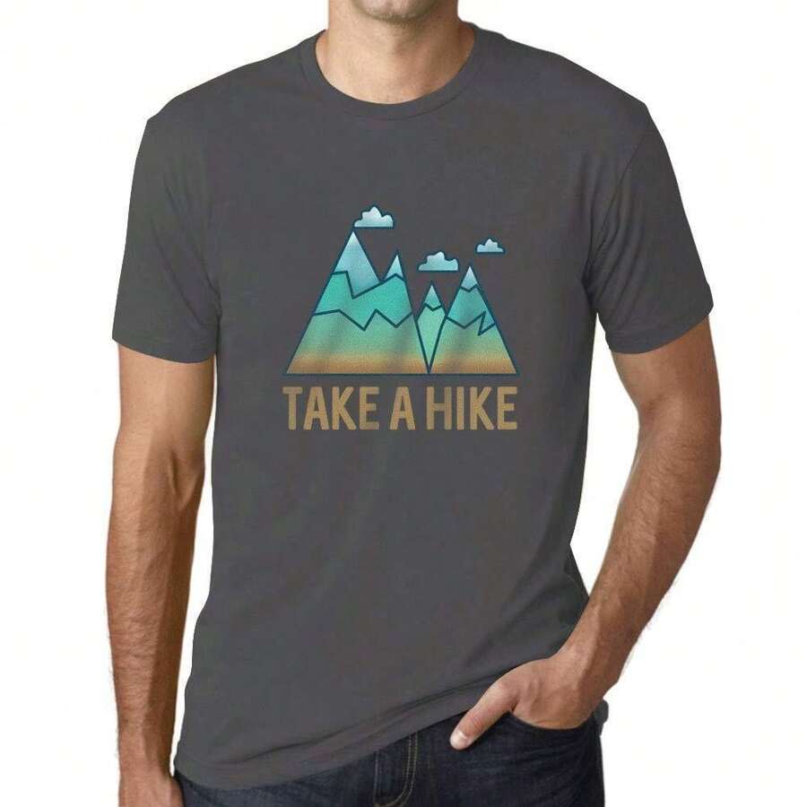 T-shirt męski Wędrówka po górach – Wybierz się na wędrówkę po górach – Ekologiczna koszulka z grafiką Vintage Nowość Prezent