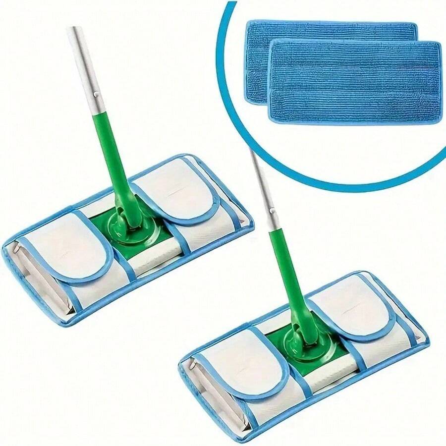 1 Peça Refil de Mop Plano de Microfibra Reutilizável, Pano para Cabeça de Mop de Limpeza, Pano de Reposição de Mop, Limpeza Úmida e Seca, Pano, Suprimentos de Limpeza Doméstica, Ferramentas de Limpeza - Presentes de Natal e Ano Novo para Mãe, Ferramentas de Jardim