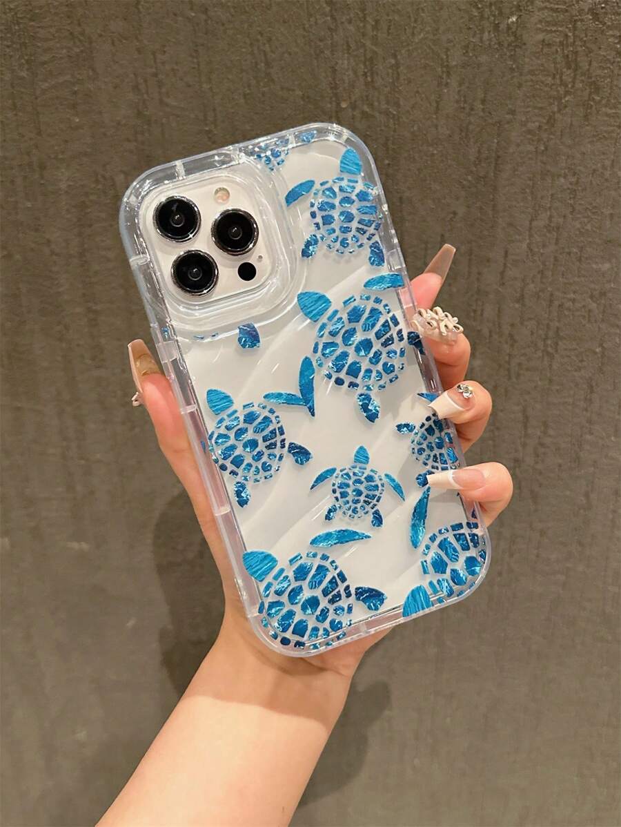 Turtle Pattern TPU Soft Silicone Phone Case, Compatible With IPhone 11/12/13/14/12 Pro Max/14 Pro/15/X/XR/7/8Plus