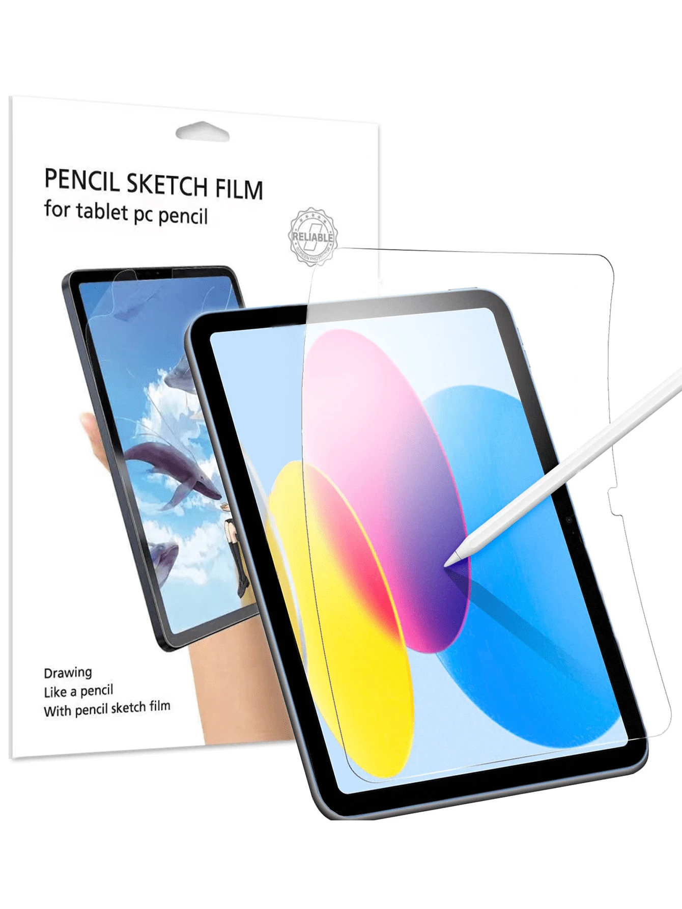 Paper Feel Screen Protector Compatible With Ipad 2024 / Redmi Pad Se / Mi Pad / HONOR Pad ,Drawing Paperlike Film Compatible With Samsung Galaxy Tab ,High Sensitivity Soft Film Compatible With HUAWEI MatePad Air ,Anti Glare Gift For Birthday, Family, Friends Pad Screen Protector, Pad Accessories