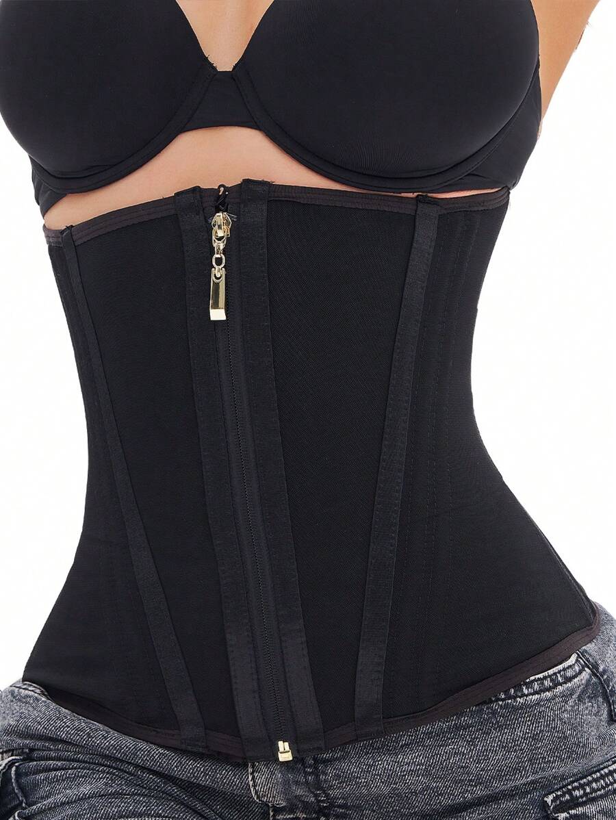 Ceinture de maintien de la taille avec fermeture éclair, gaine du corps à haute compression pour femmes