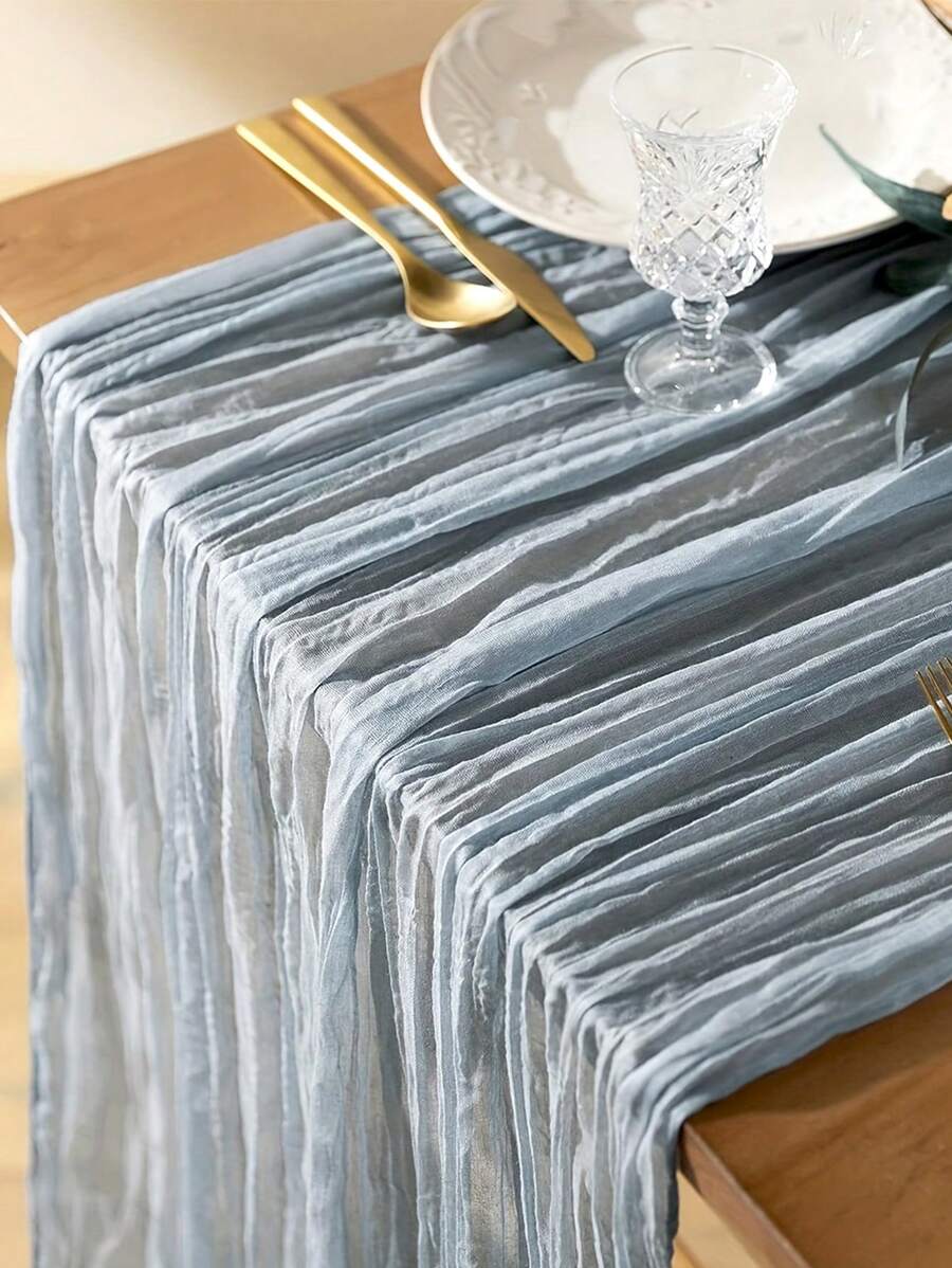 6 Stücke im Bohemian-Stil geknitterte Tischdecken, für Hochzeitsdekoration, Esstisch, Ankleidezimmer, Feiertags- oder Partydekoration, etc. geeignet